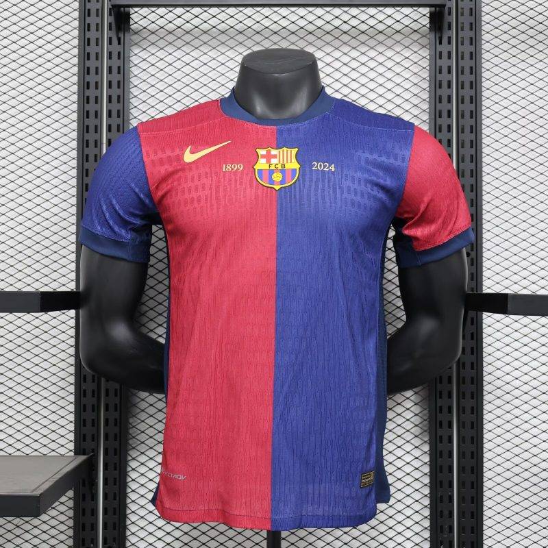 d52795ba33552366b05334663d5a7130 2024/2025 Player Version Barcelona Home 125th Anniversary Football Shirt 1:1 Thai Quality