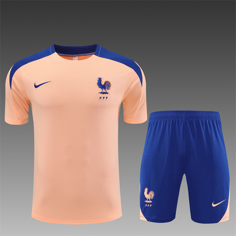2025/2026 France Training Wear Pink Set Shirt 1:1 Thai Quality