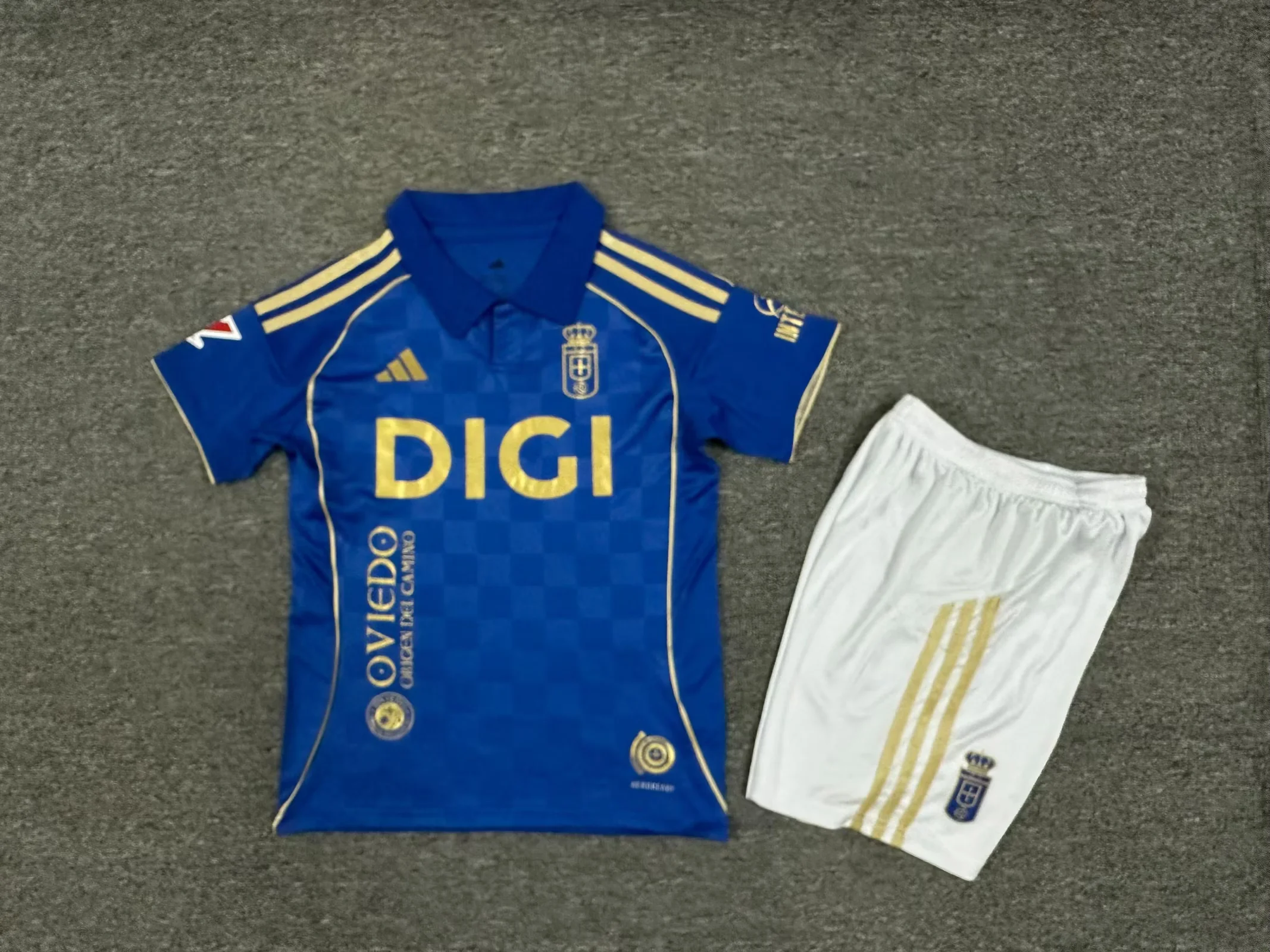 2025/2026 Real Oviedo Vetusta Home Football Shirt Kids Size 1:1 Thai Quality