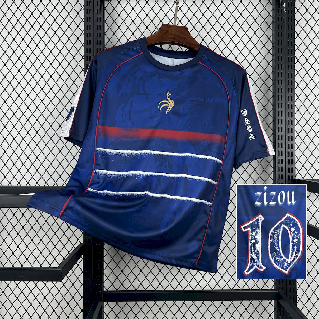 2025 France Zizou #10 Football Shirt 1:1 Thai Quality