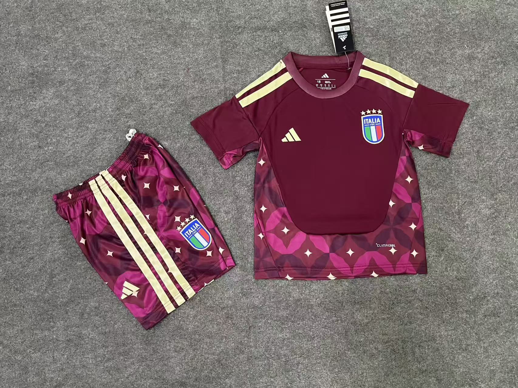 2026 Italy Goalkeeper Football Shirt Kids Size 1:1 Thai Quality