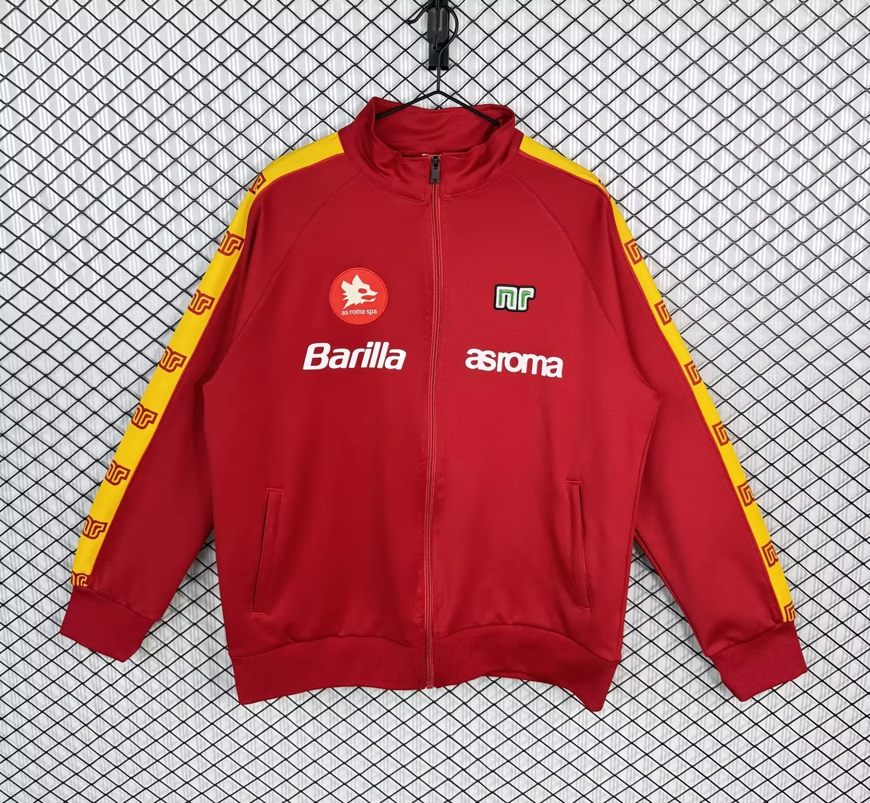 1988/1989 Retro AS Roma Long Zipped Jacket Football Shirt