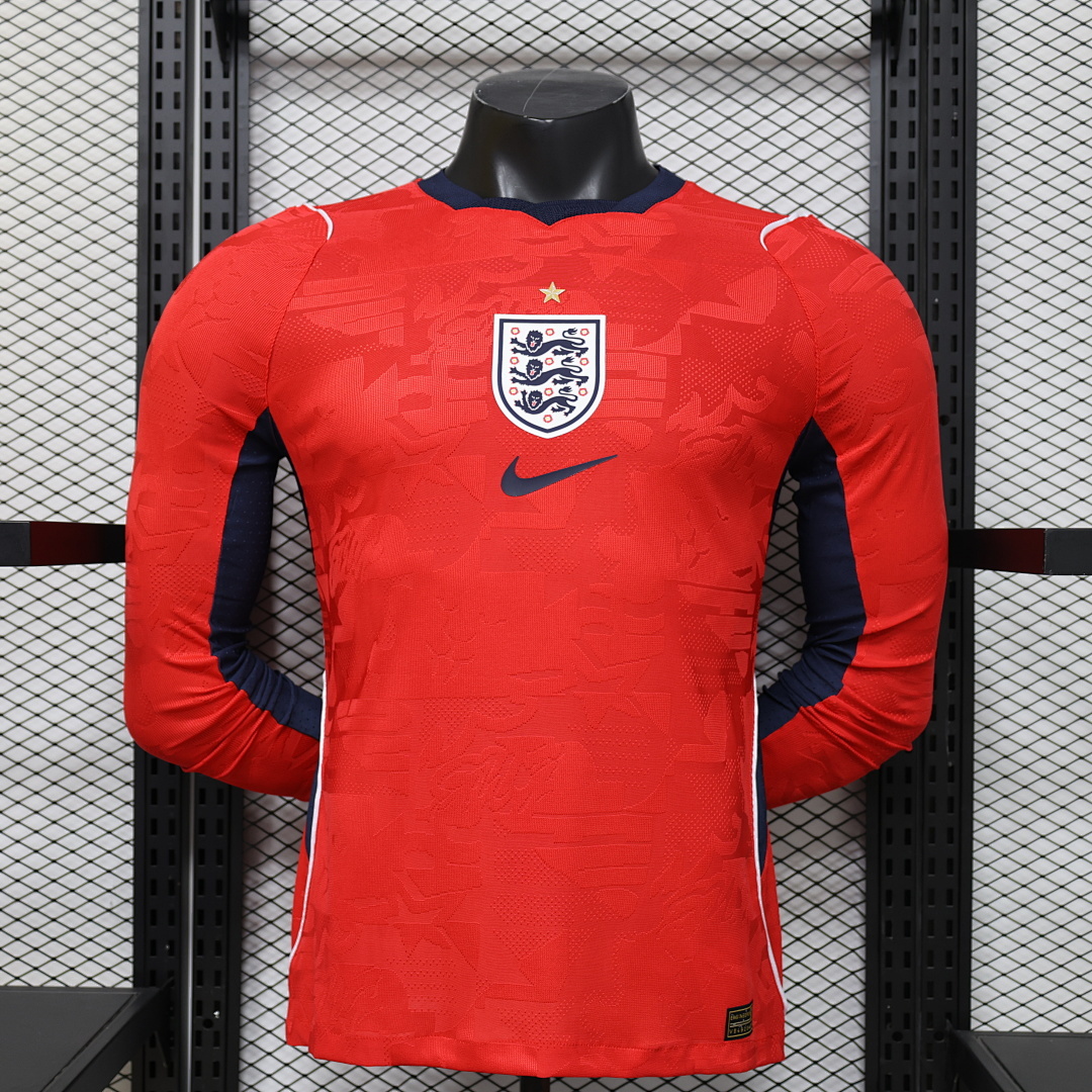 2026 Player Version Long Sleeve England Away Football Shirt 1:1 Thai Quality