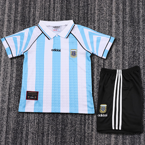 1996/1997 Retro Argentina Home Football Shirt Kids Size 1:1 Thai Quality