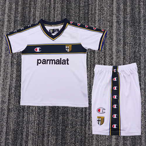 2002/2003 Retro Parma Home Football Shirt Kids Size 1:1 Thai Quality