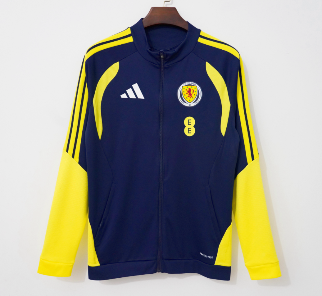 2026 Scotland Half-Pull Jacket Football Shirt