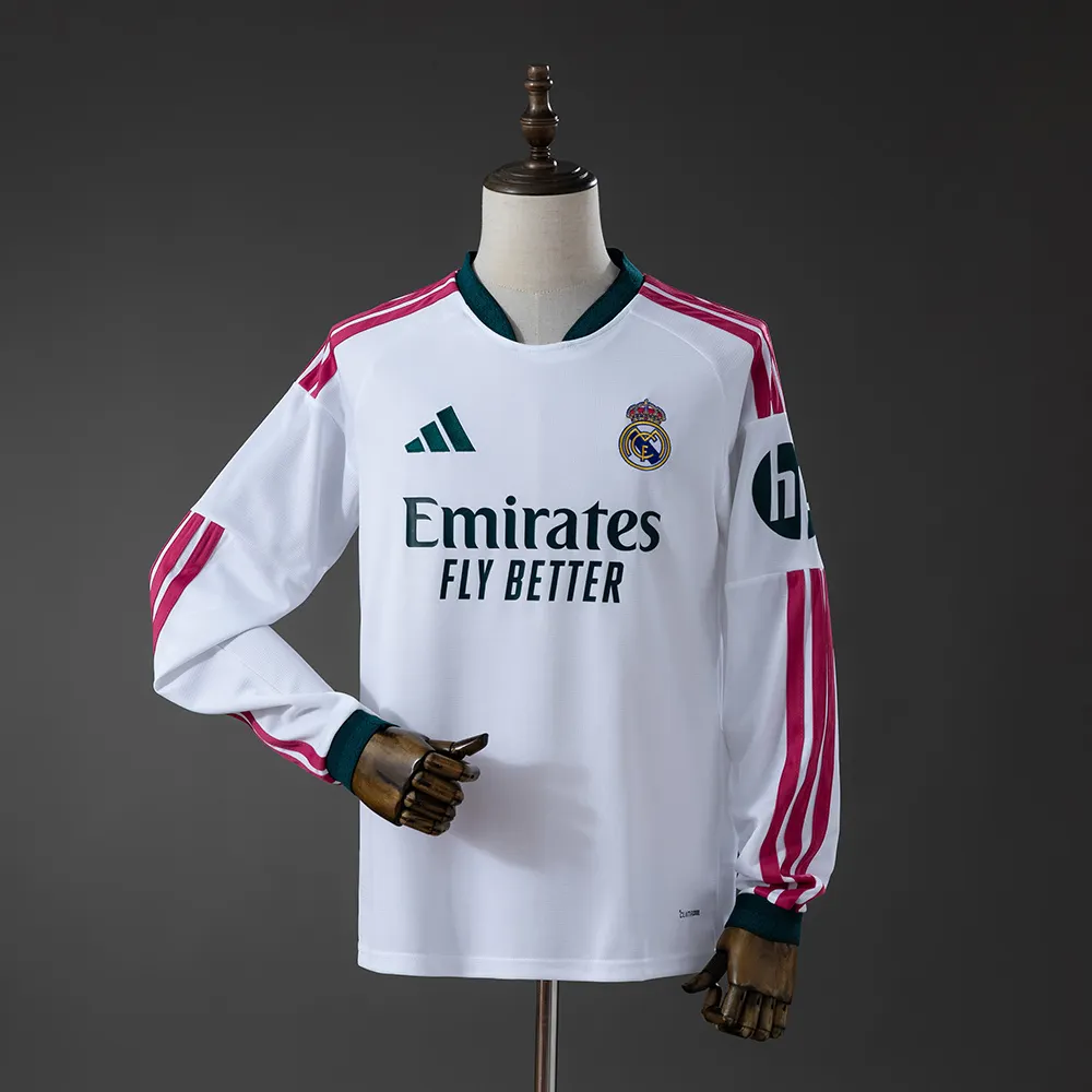 2026/2027 Real Madrid Home Long sleeves Football Shirt 1:1 Thai Quality