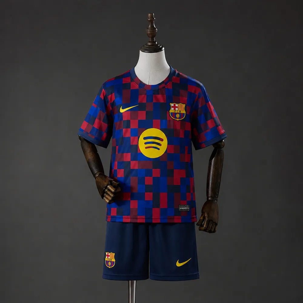 2026/2027 Barcelona Pre-Match Football Shirt Kids Size 1:1 Thai Quality