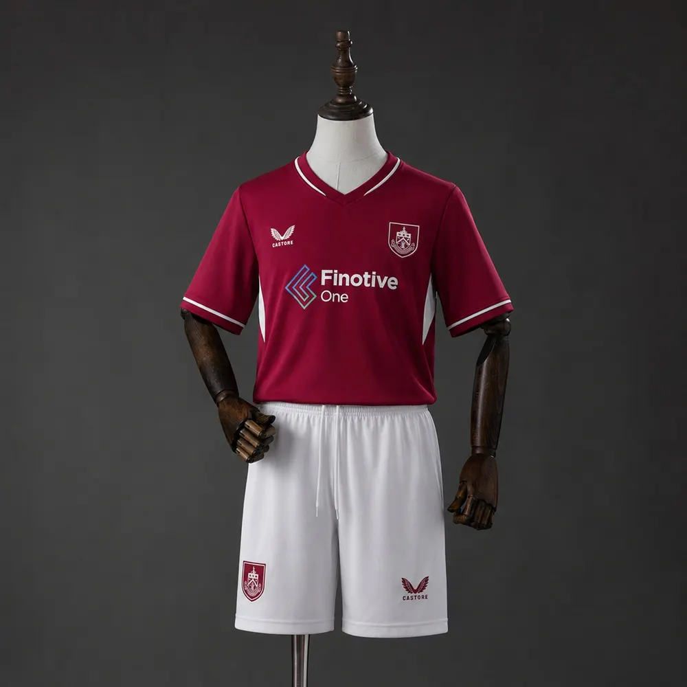 2026/2027 Burnley Home Football Shirt Kids Size 1:1 Thai Quality