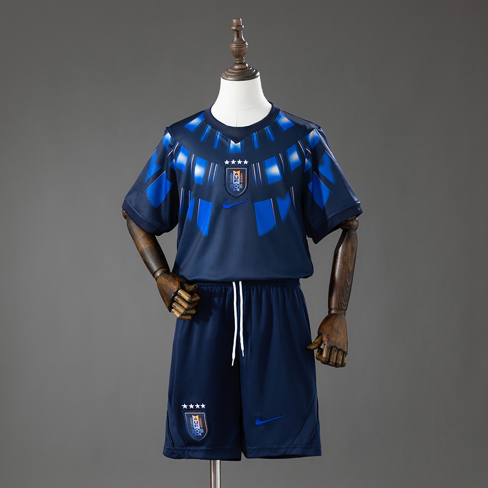 2026 Uruguay Away Football Shirt Kids Size 1:1 Thai Quality