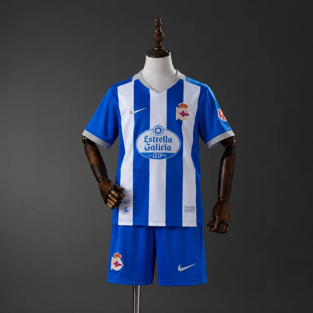 2026/2027 Deportivo de La Coruna Home Football Shirt Kids Size 1:1 Thai Quality
