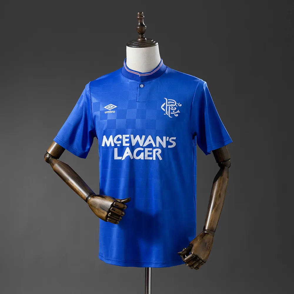 1987/1990 Retro Rangers Home Football Shirt 1:1 Thai Quality