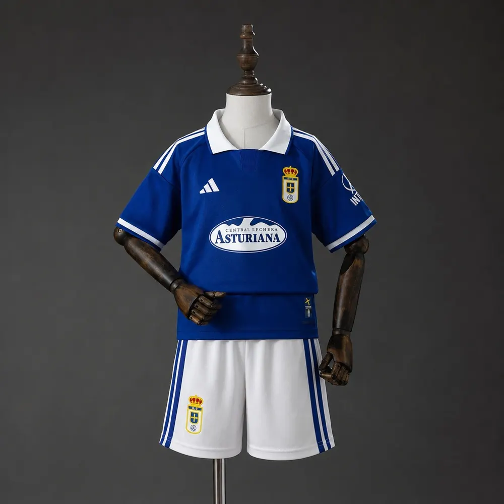 2026/2027 Real Oviedo Vetusta Home Football Shirt Kids Size 1:1 Thai Quality