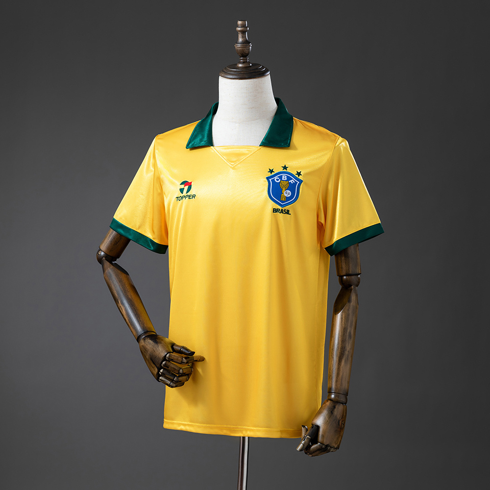 1988 Retro Brazil Home Football Shirt 1:1 Thai Quality