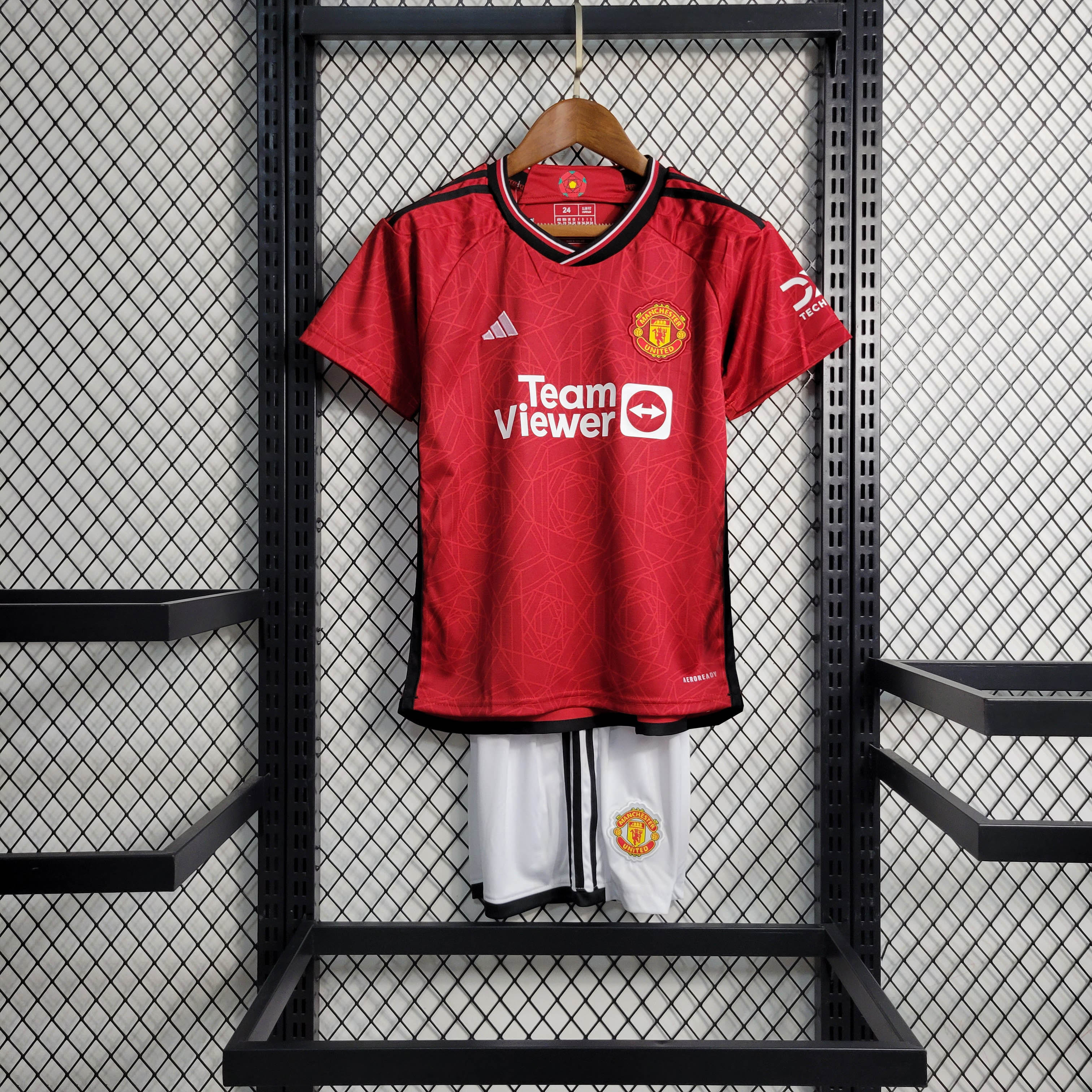 2023/2024 Manchester United Home Football Shirt Kids Size 1:1 Thai Quality
