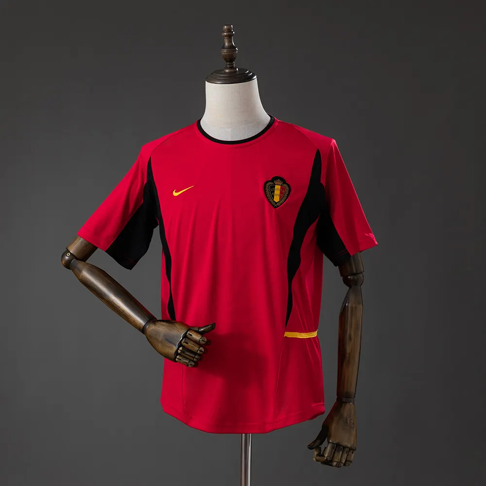 2002 Retro Belgium Home Football Shirt 1:1 Thai Quality