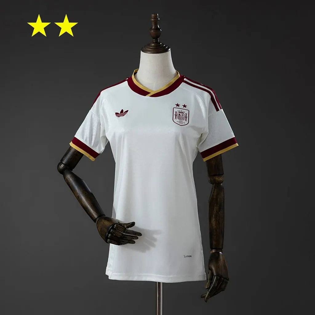 2 Stars 2026 Women Spain Away Football Shirt 1:1 Thai Quality