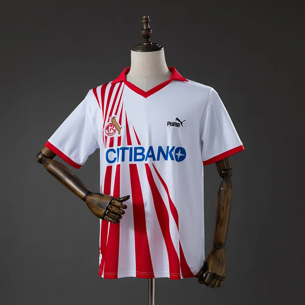 1990 Retro FC Köln Home Football Shirt 1:1 Thai Quality
