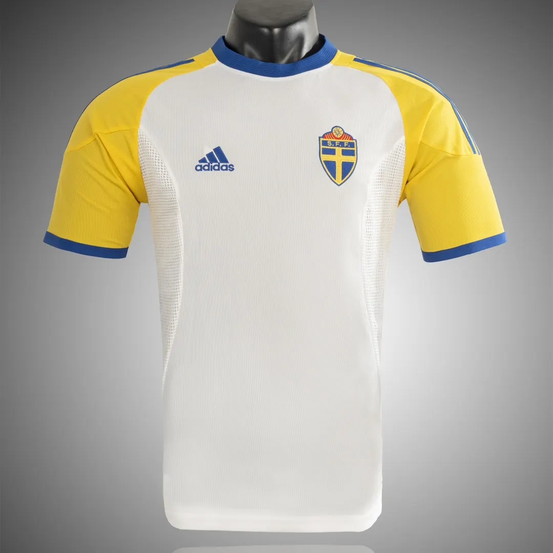 2002 Retro Sweden Away Football Shirt 1:1 Thai Quality