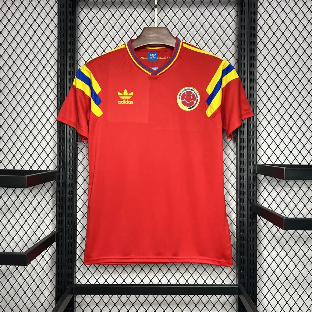 1990 Retro Colombia Home Football Shirt 1:1 Thai Quality