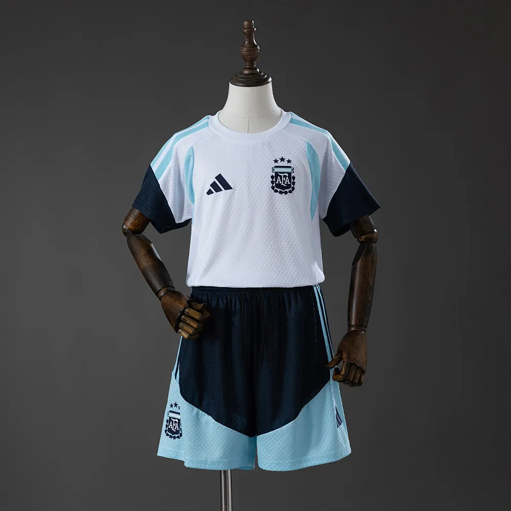 2026 Argentina Training Wear Football Shirt Kids Size 1:1 Thai Quality