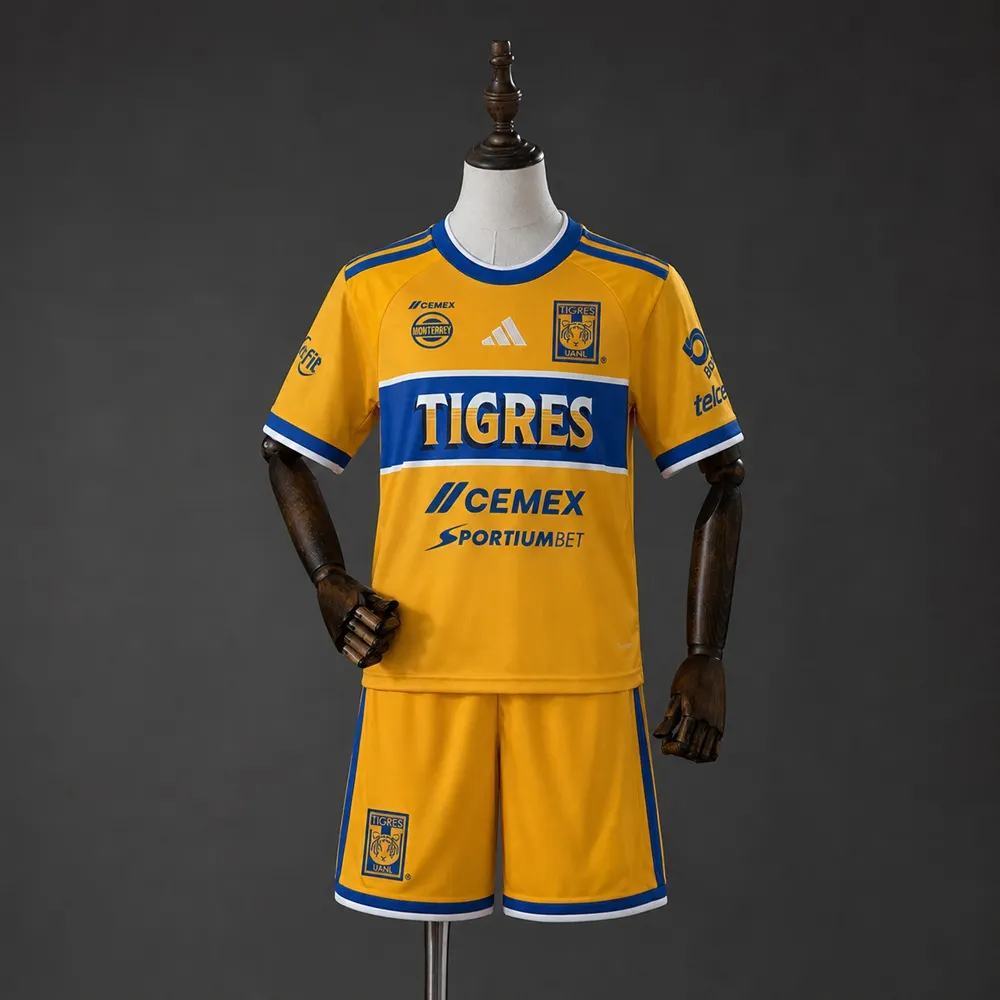 2026/2027 Tigres UANL Home Football Shirt Kids Size 1:1 Thai Quality