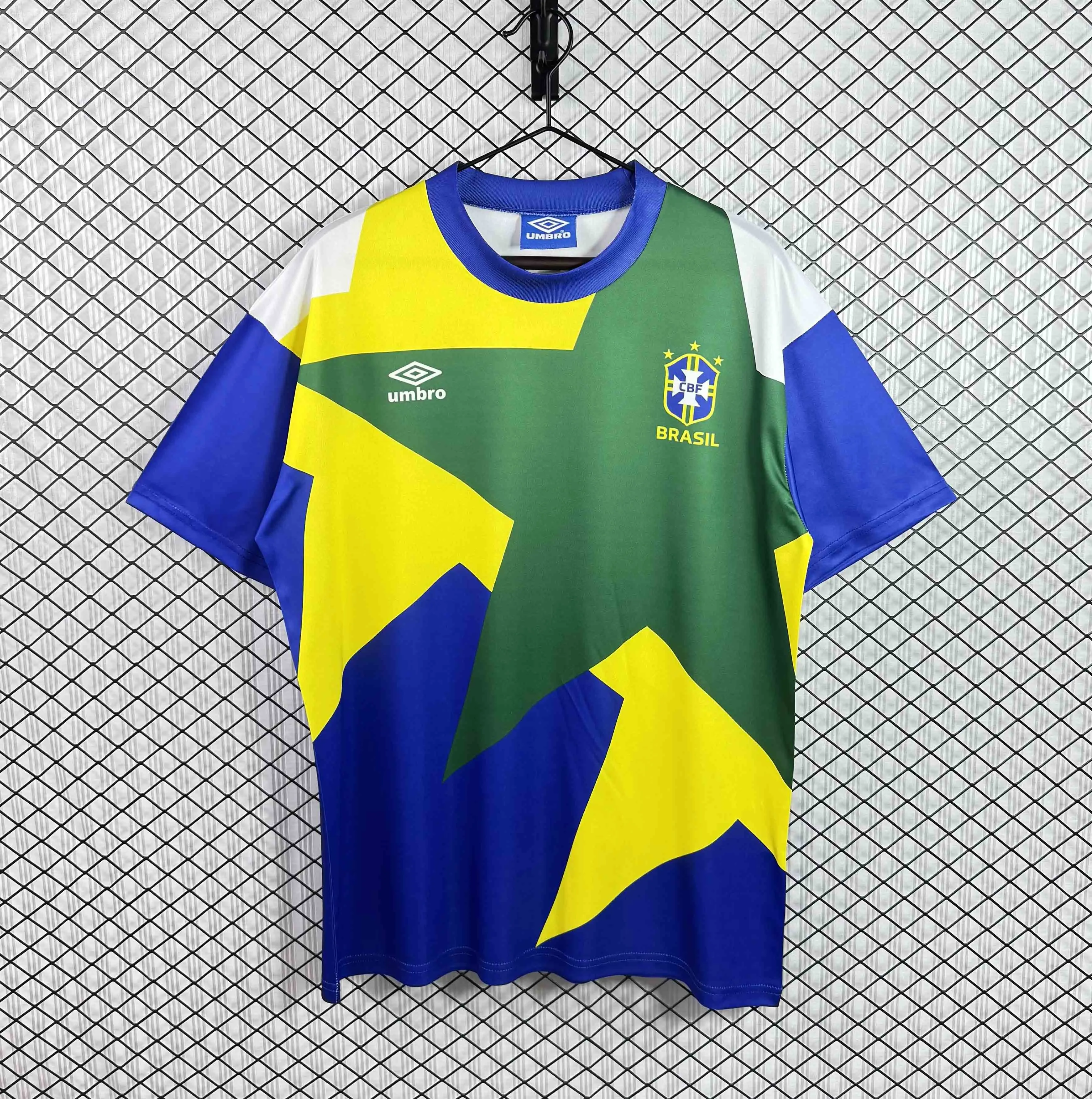 1994 Retro Brazil Training Wear Football Shirt 1:1 Thai Quality