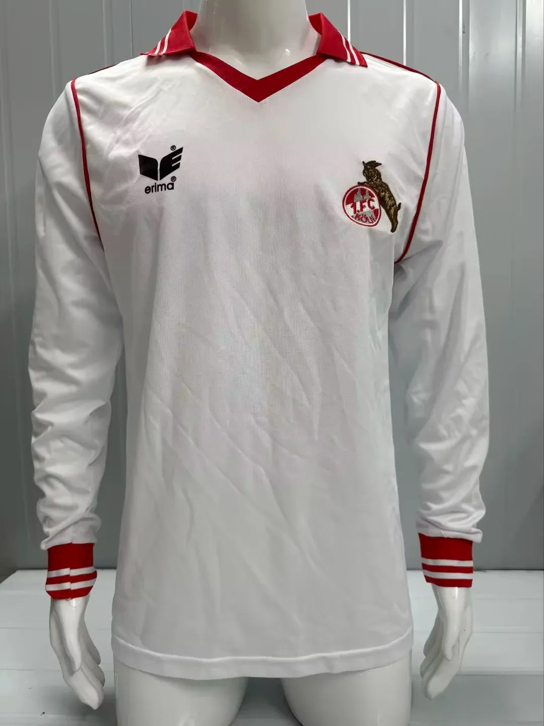 1978/1979 Retro Long Sleeve FC Köln Home Football Shirt 1:1 Thai Quality