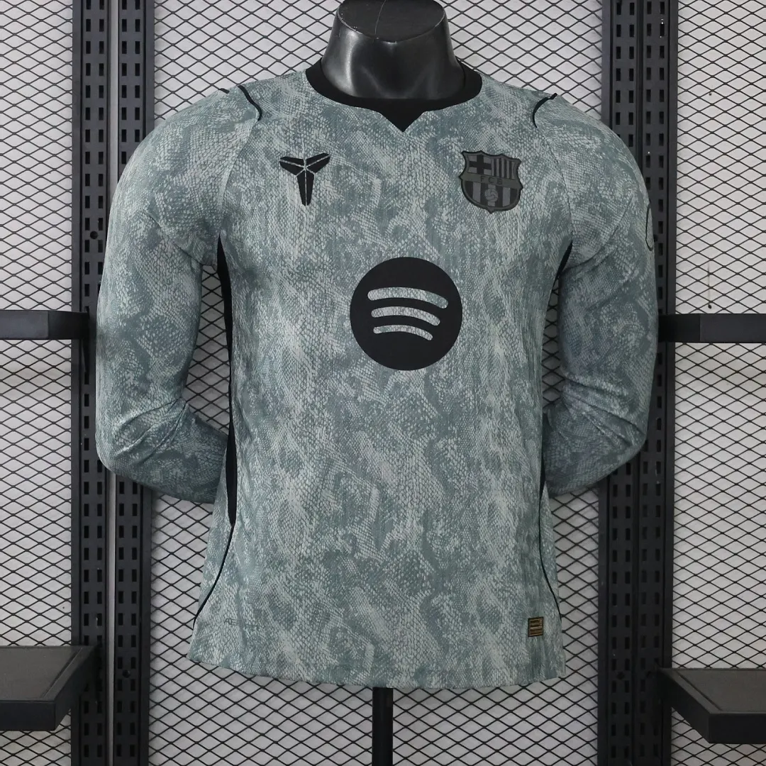 2026/2027 Long Sleeve Player Version Barcelona Goalkeeper Football Shirt 1:1 Thai Quality