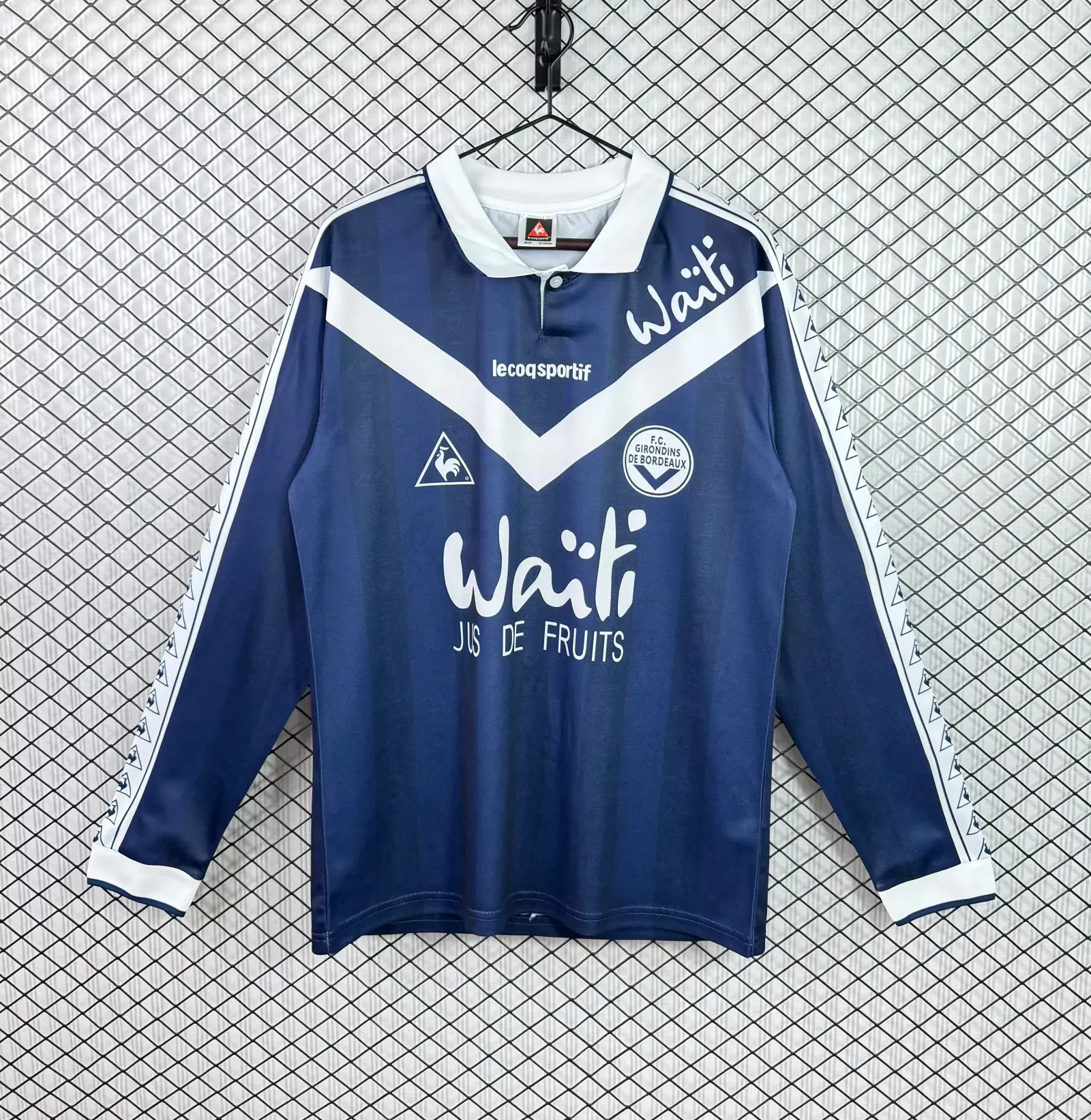 1996/1997 Long Sleeve Retro Bordeaux Home Football Shirt 1:1 Thai Quality