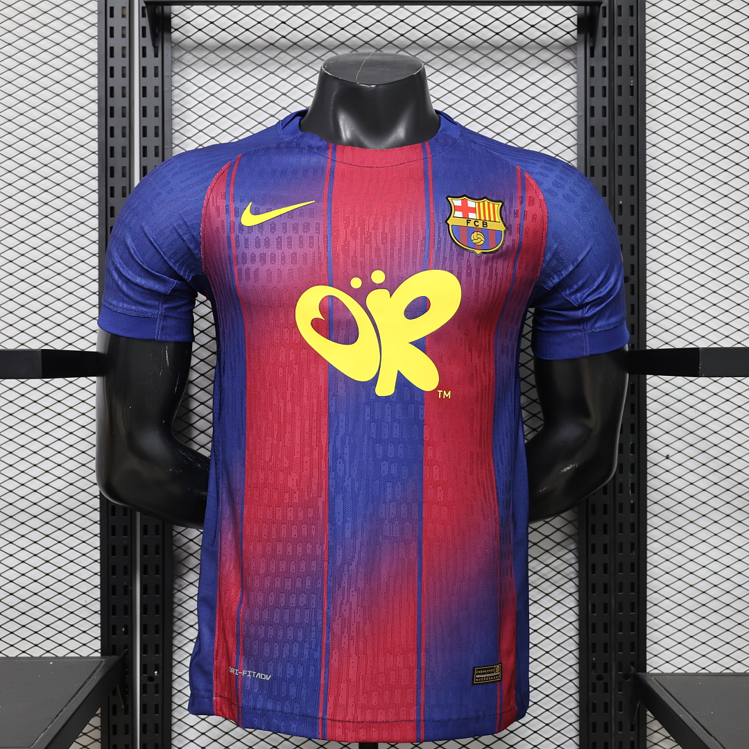 2025/2026 Player Version Barcelona Home Football Shirt