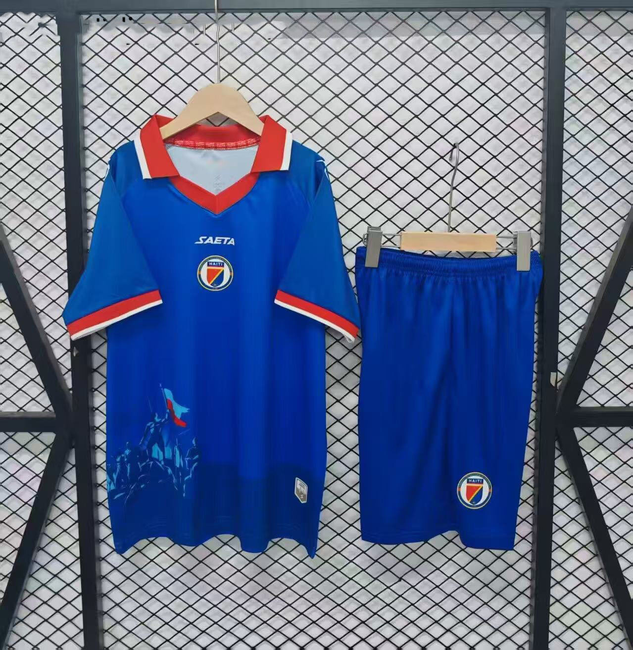 2026 Haiti Home Football Shirt Kids Size 1:1 Thai Quality