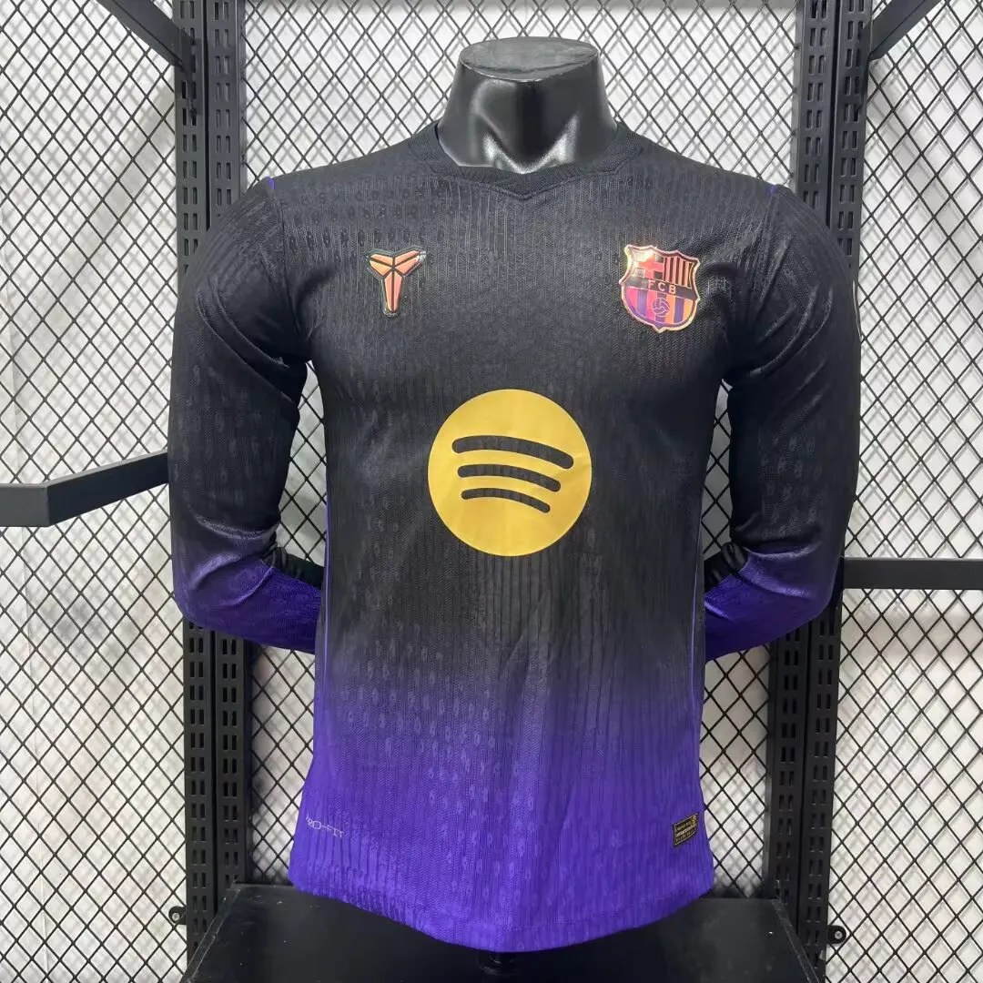 2026/2027 Player Version Long Sleeve Barcelona Away Football Shirt 1:1 Thai Quality