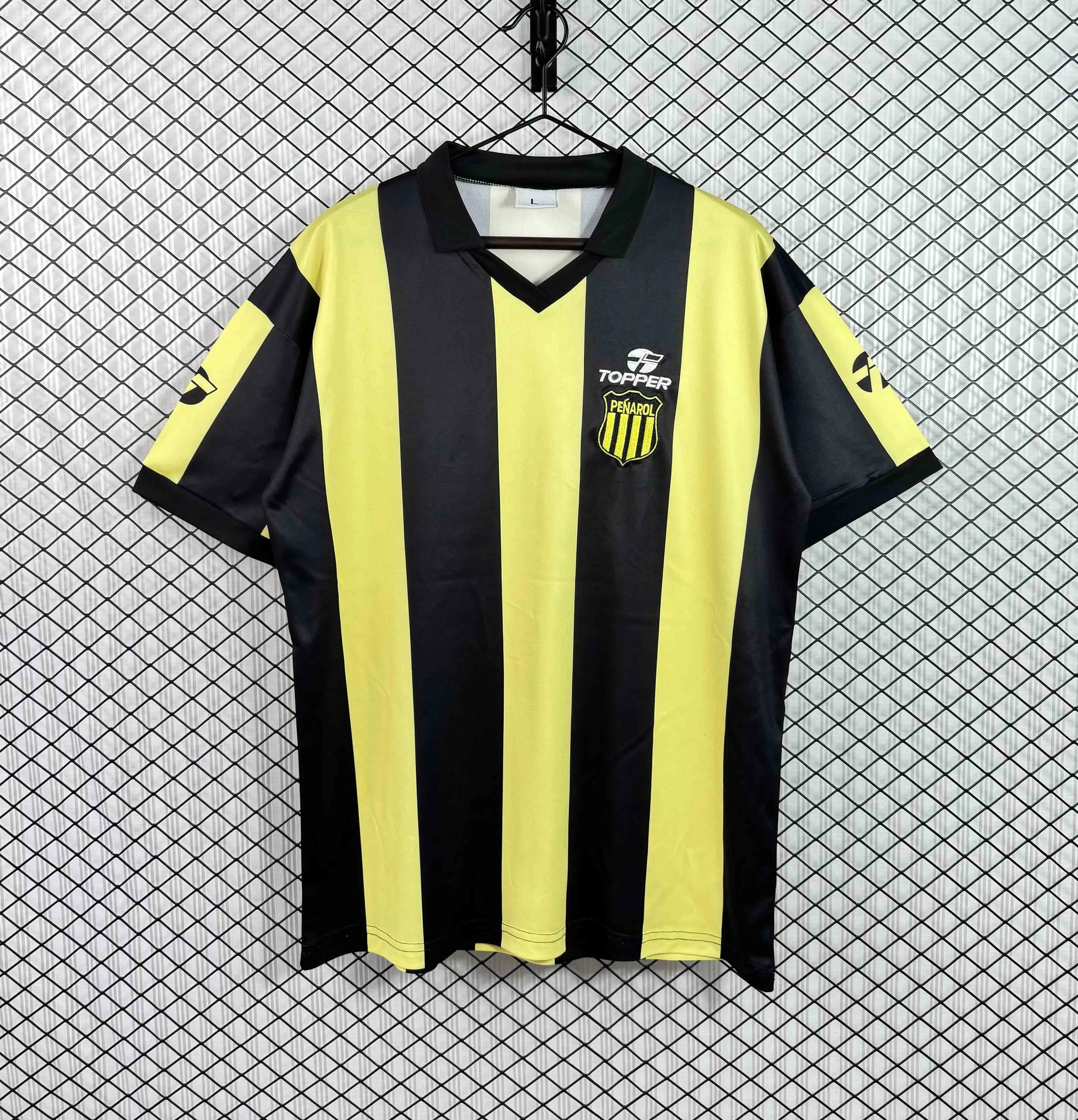 1987 Retro Peñarol Home Football Shirt 1:1 Thai Quality