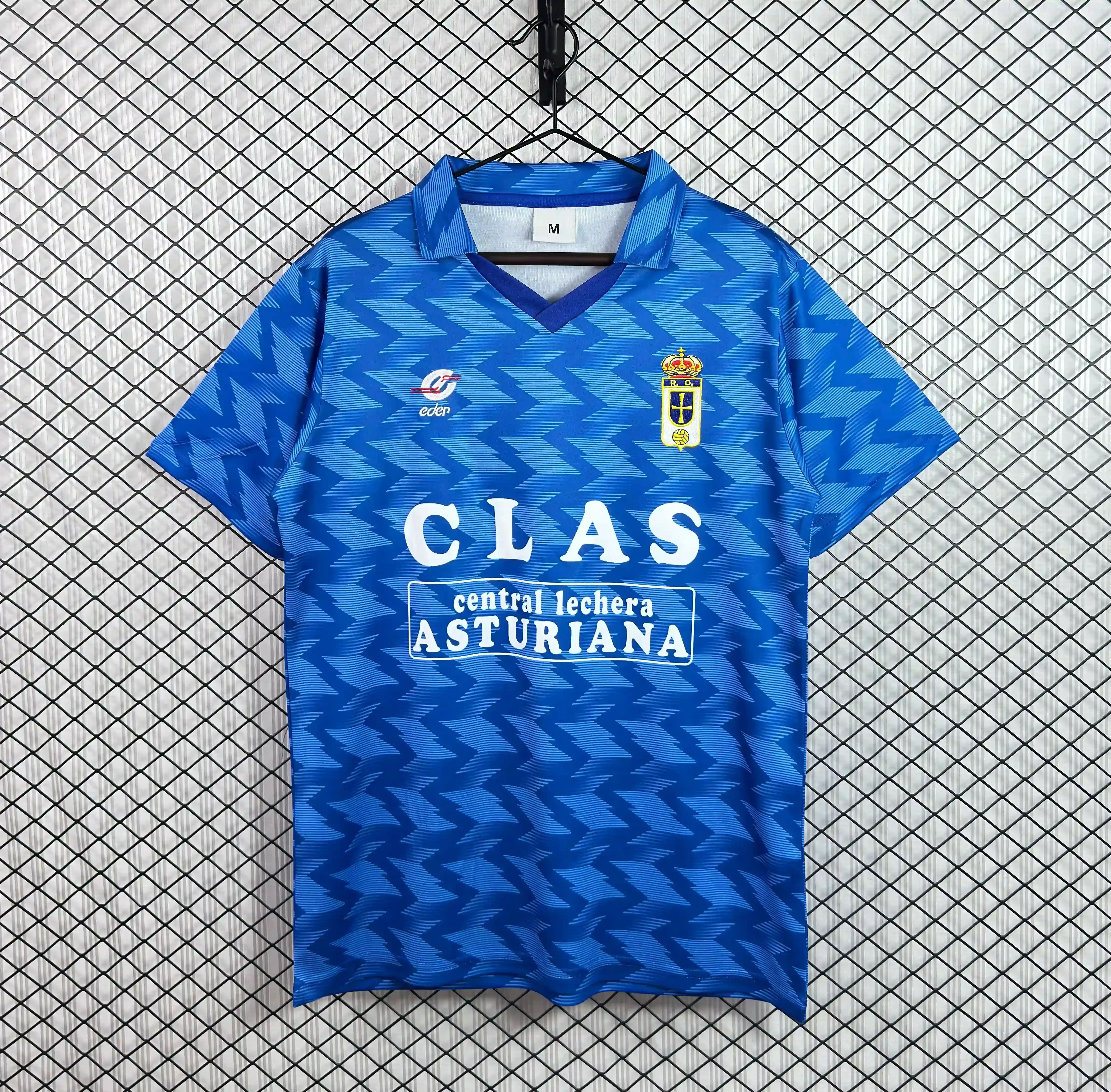 1989/1990 Retro Real Oviedo Vetusta Home Football Shirt 1:1 Thai Quality