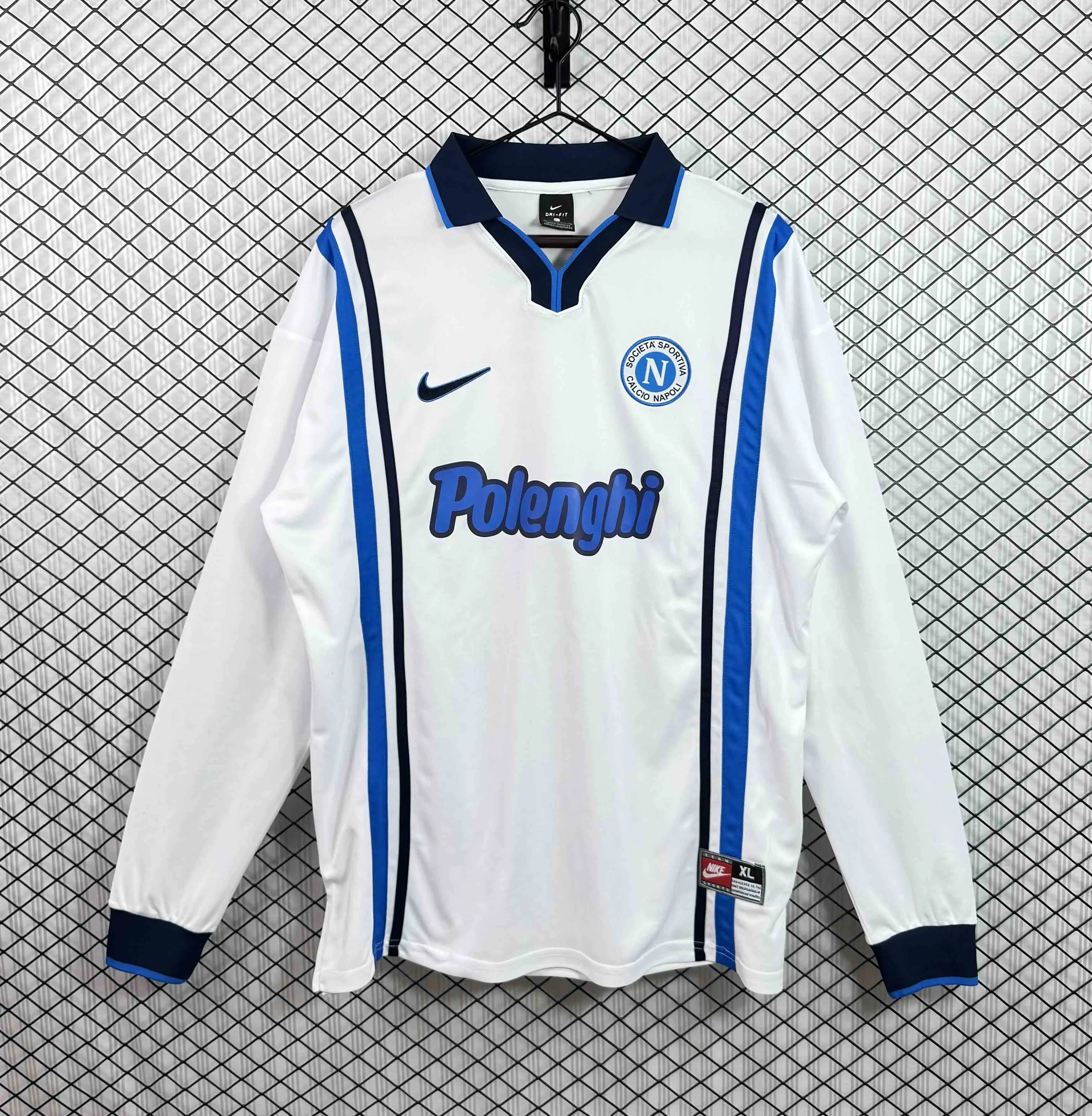 1997/1998 Long Sleeve Retro Napoli Away Football Shirt 1:1 Thai Quality