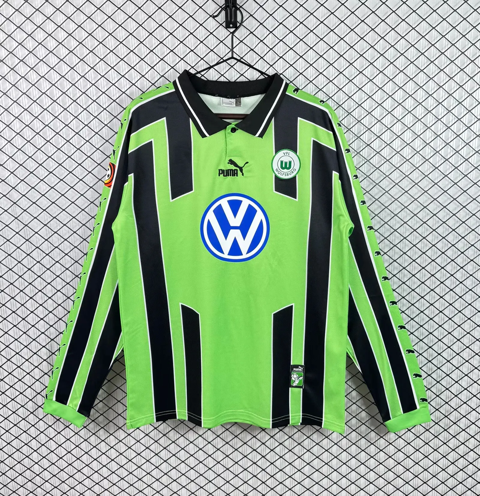 1999/2000 Long Sleeve Retro VfL Wolfsburg Away Football Shirt 1:1 Thai Quality