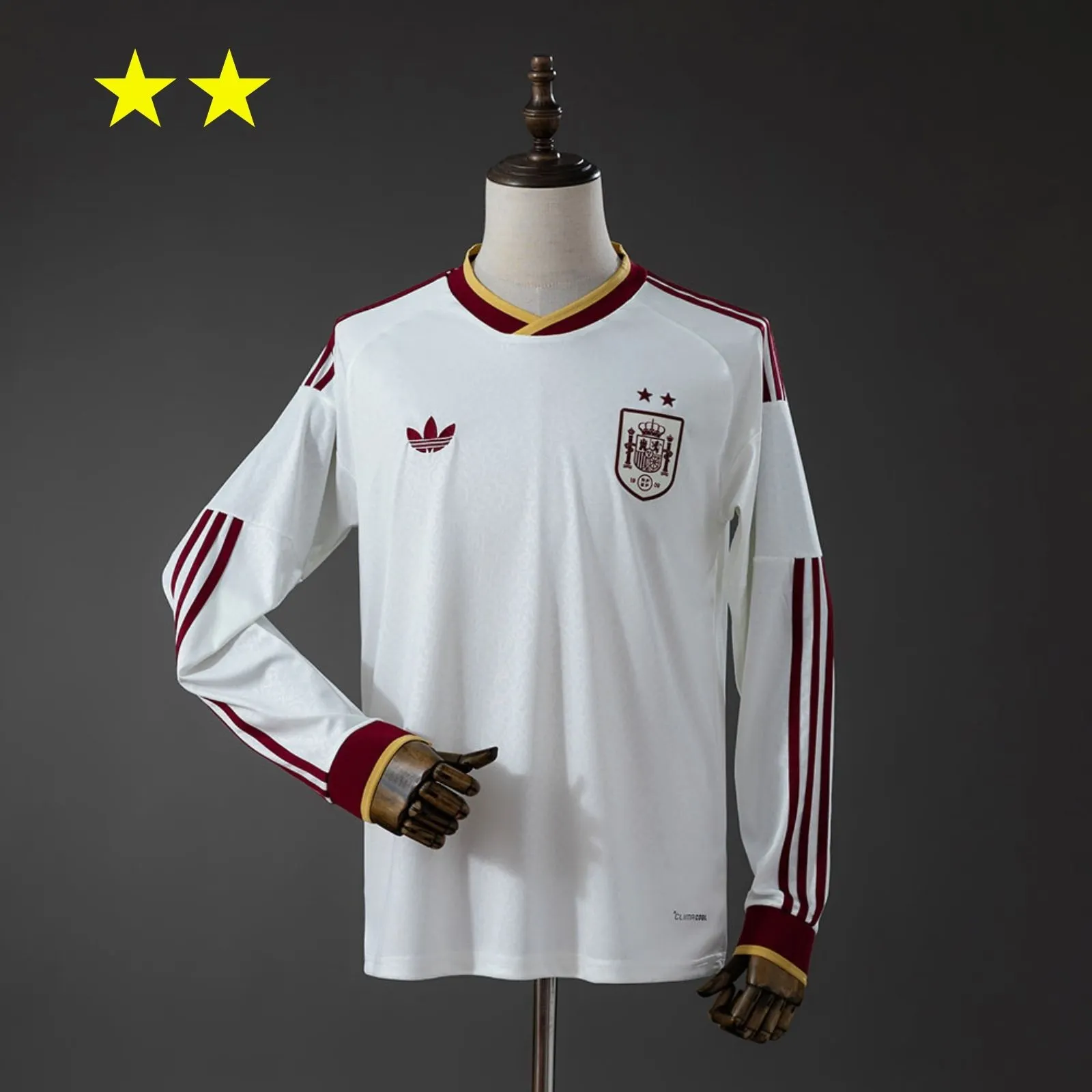 2 Stars 2026 Long Sleeve Spain Away Football Shirt 1:1 Thai Quality