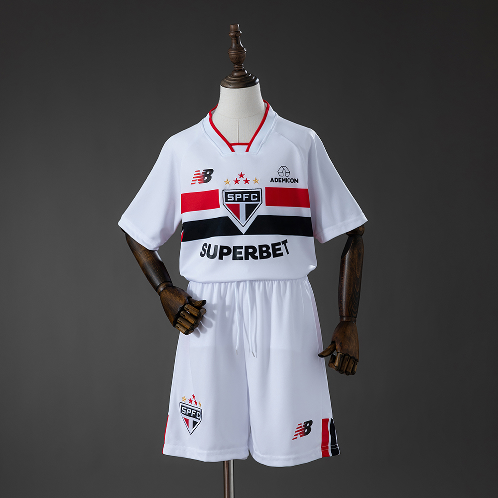 2026/2027 São Paulo Home Football Shirt Kids Size 1:1 Thai Quality