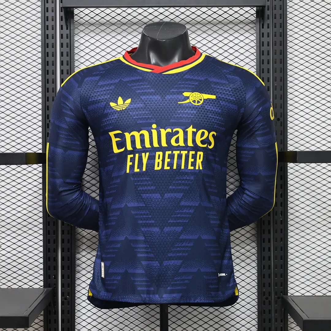 2026/2027 Long Sleeve Player Version Arsenal Away Football Shirt 1:1 Thai Quality