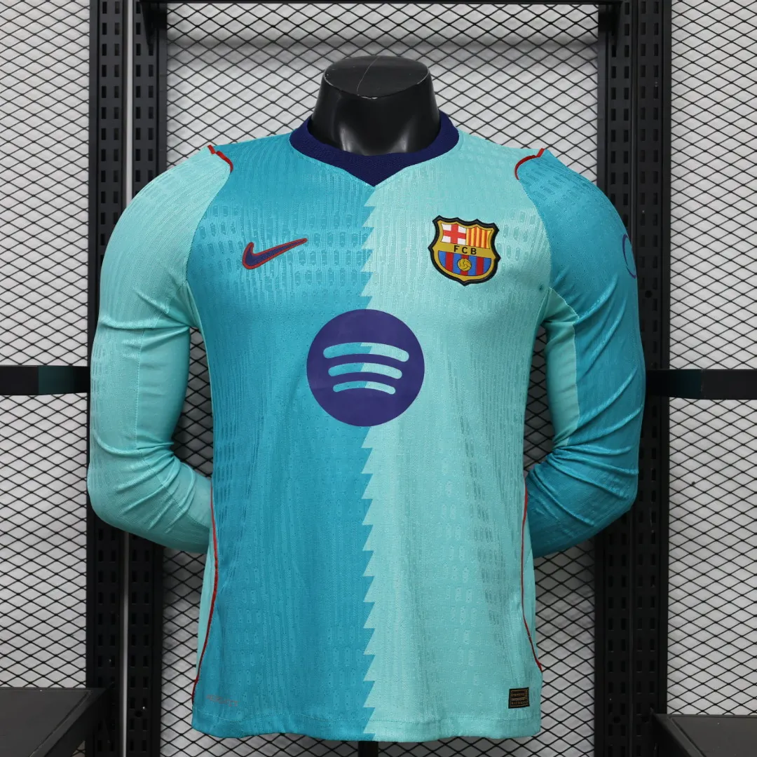 2026/2027 Player Version Long Sleeve Barcelona Third Away Football Shirt 1:1 Thai Quality