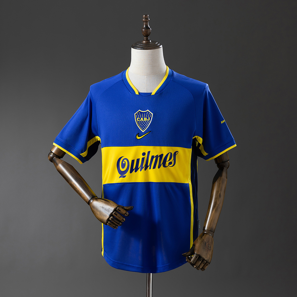 2001/2002 Retro Boca Juniors Home Football Shirt 1:1 Thai Quality