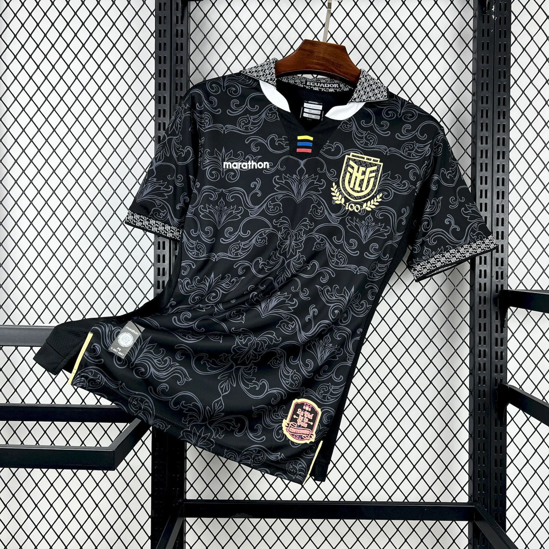 2026 Ecuador Flower Black Football Shirt 1:1 Thai Quality