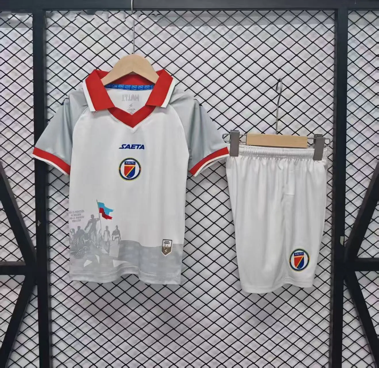 2026 Haiti Away Football Shirt Kids Size 1:1 Thai Quality