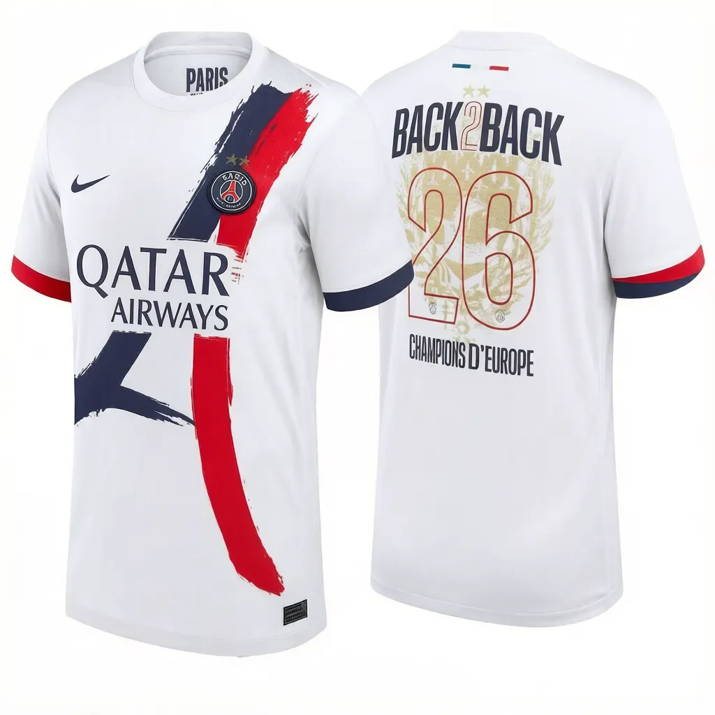 2 Stars 2026 Paris Saint-Germain Away Football Shirt 1:1 Thai Quality