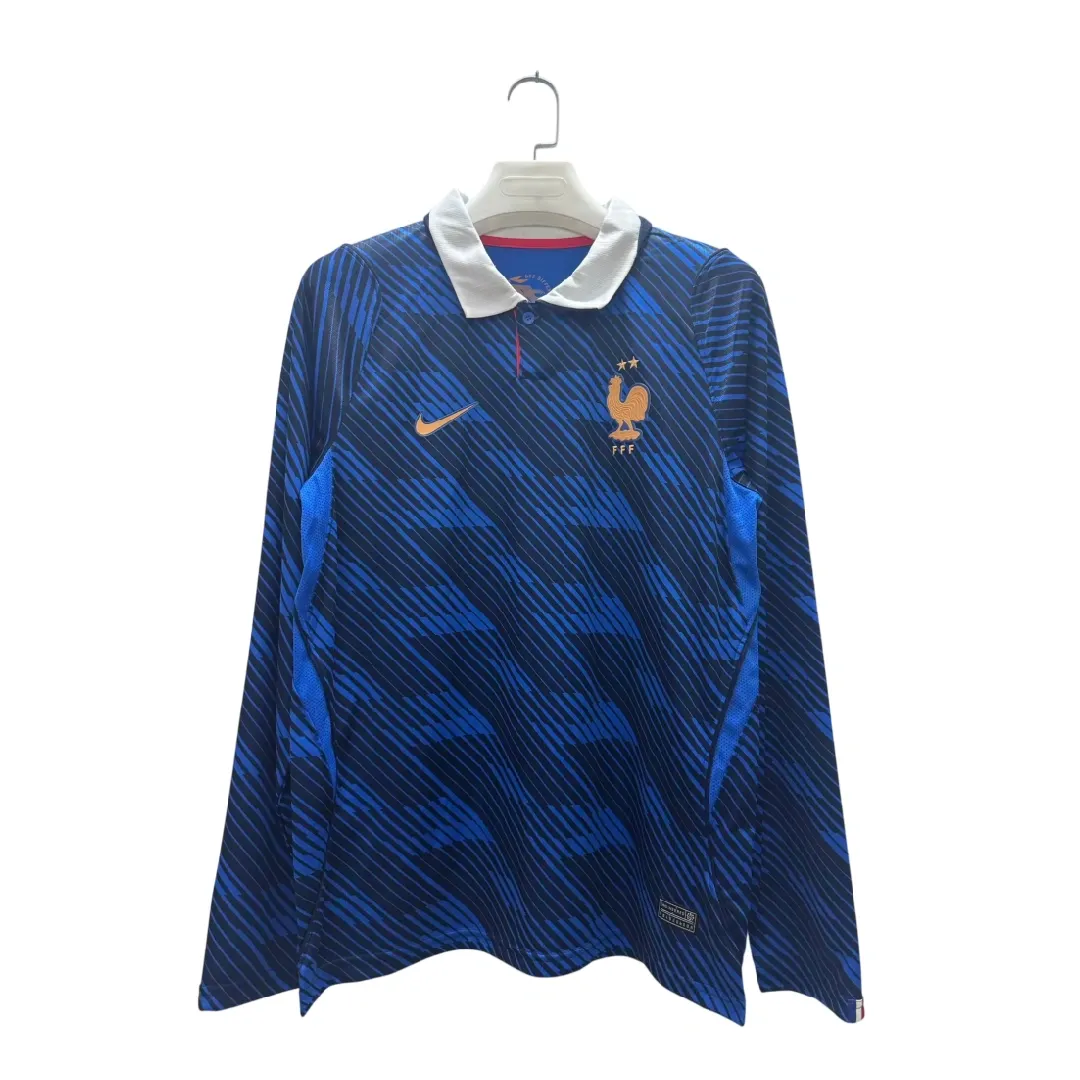 2026 Long Sleeve France Home Football Shirt 1:1 Thai Quality