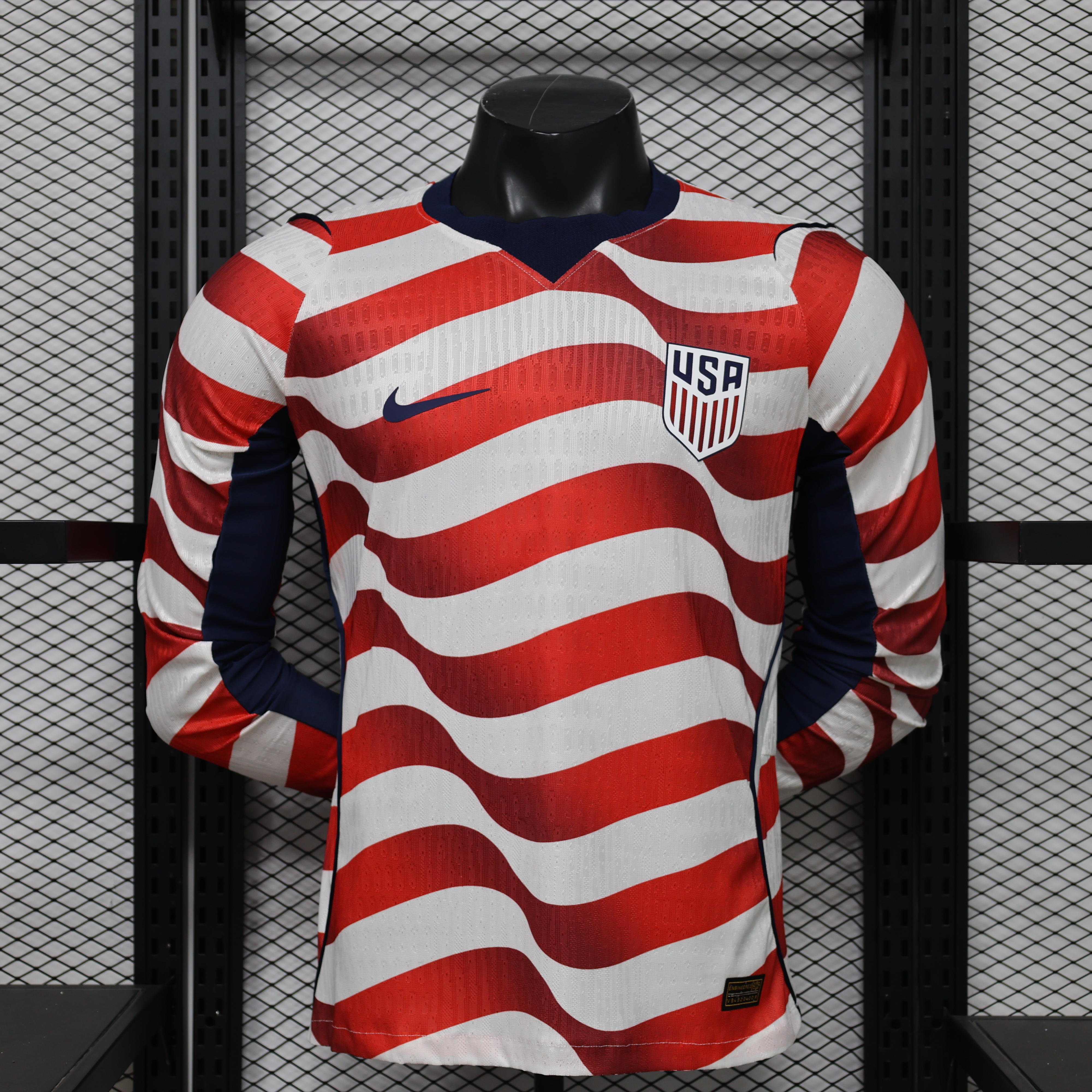 2026 Player Version Long Sleeve United States Home Football Shirt 1:1 Thai Quality