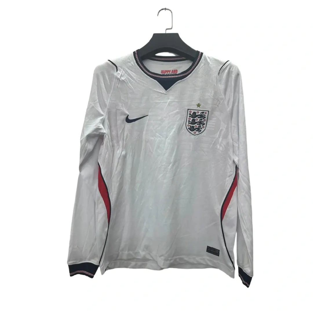 2026 Long Sleeve England Home Football Shirt 1:1 Thai Quality