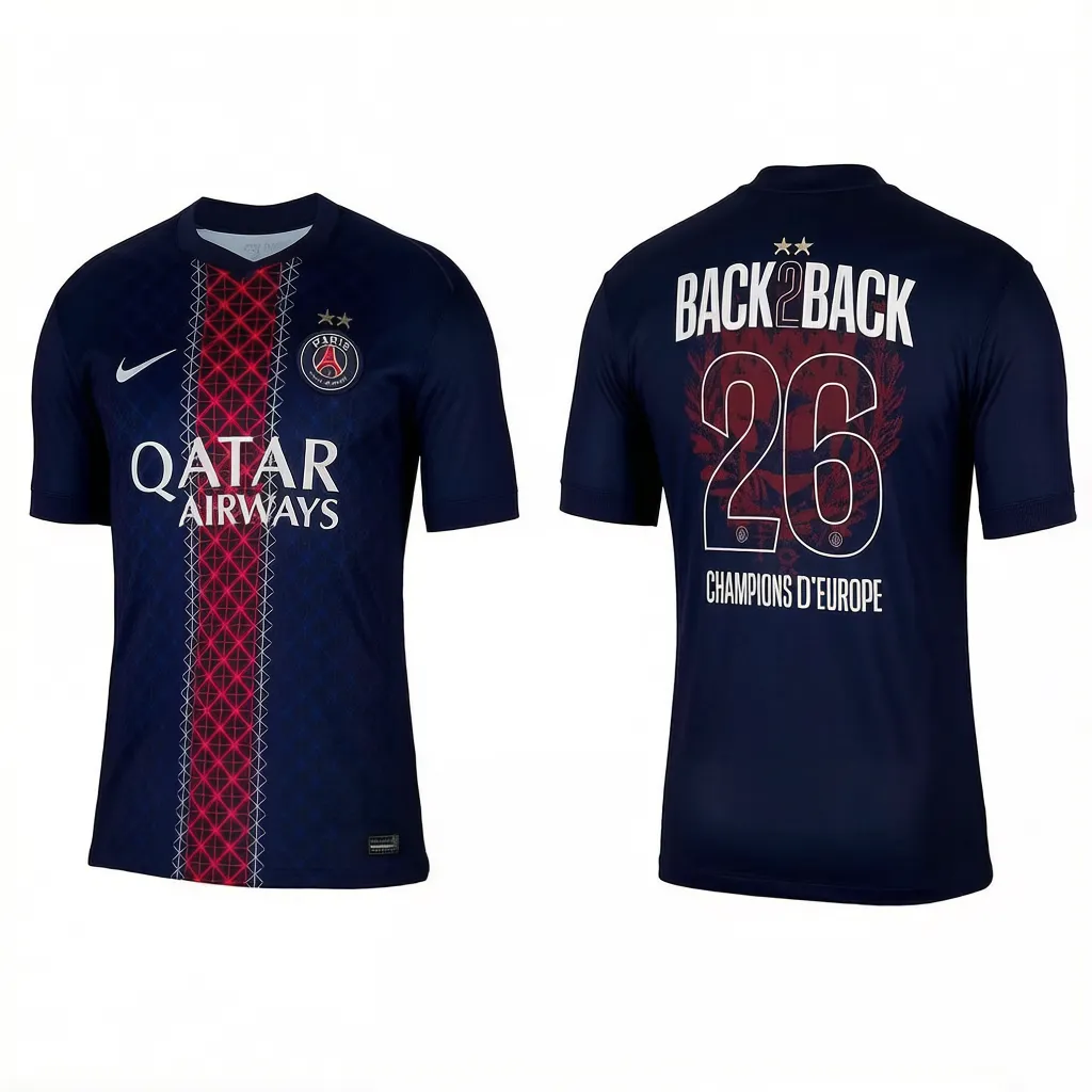 2 Stars 2026 Paris Saint-Germain Home Football Shirt 1:1 Thai Quality