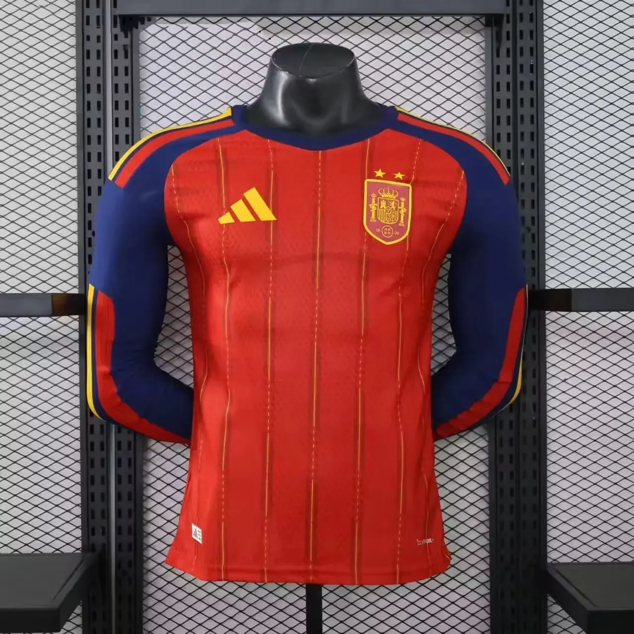 2 Stars 2026 Long Sleeve Player Version Spain Home Football Shirt 1:1 Thai Quality